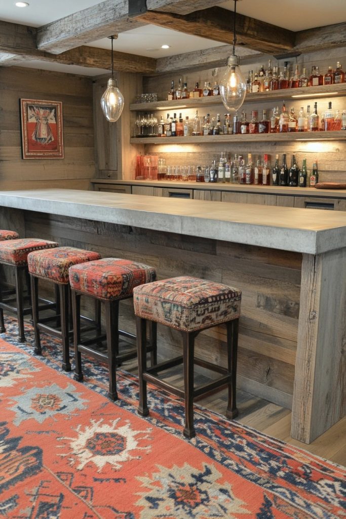 Boho Beach Bar Area