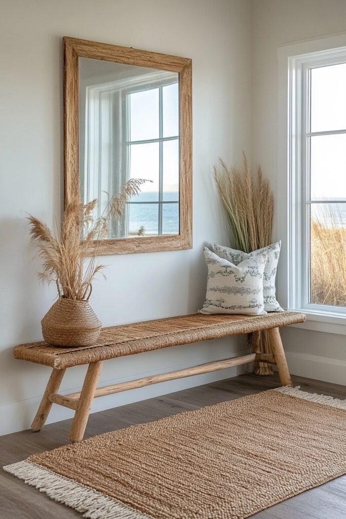 Boho Minimalist Entryway
