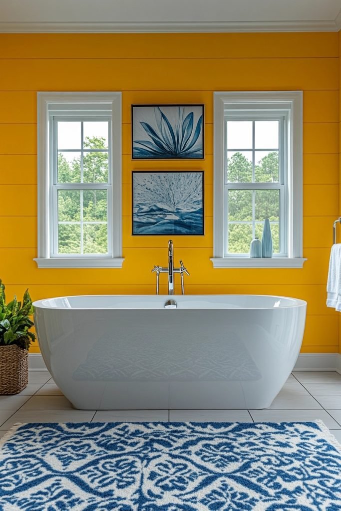 Bumblebee Yellow and Ocean Blue