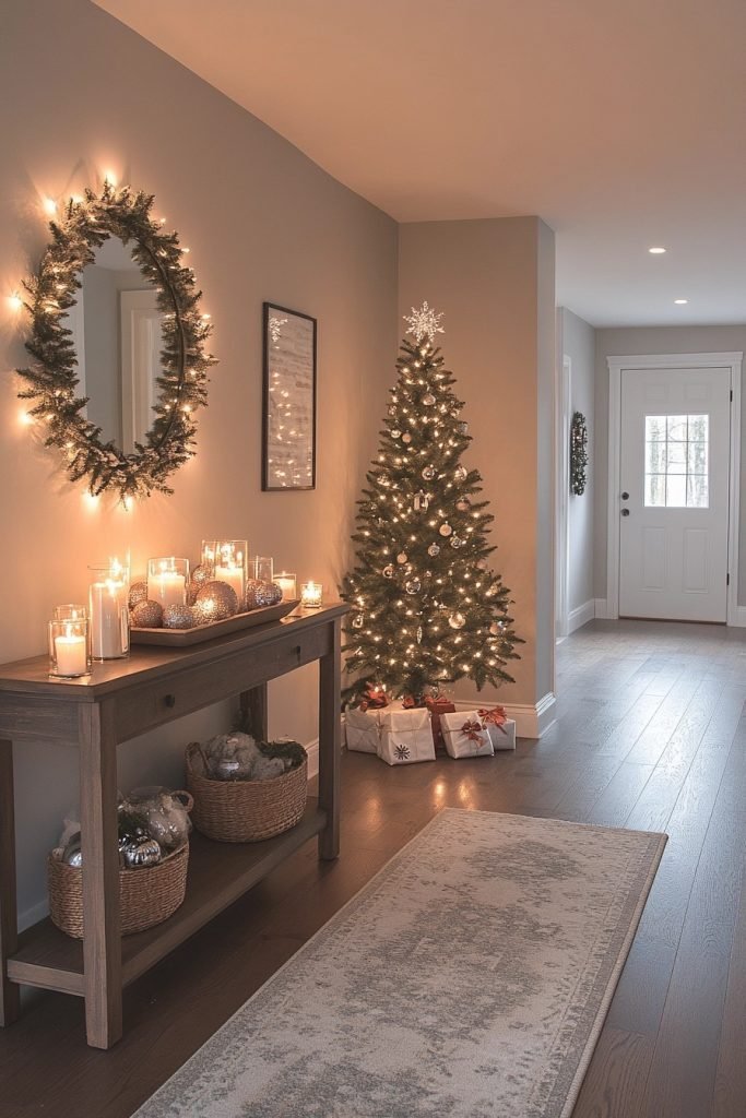 Christmas Cheer in the Entryway