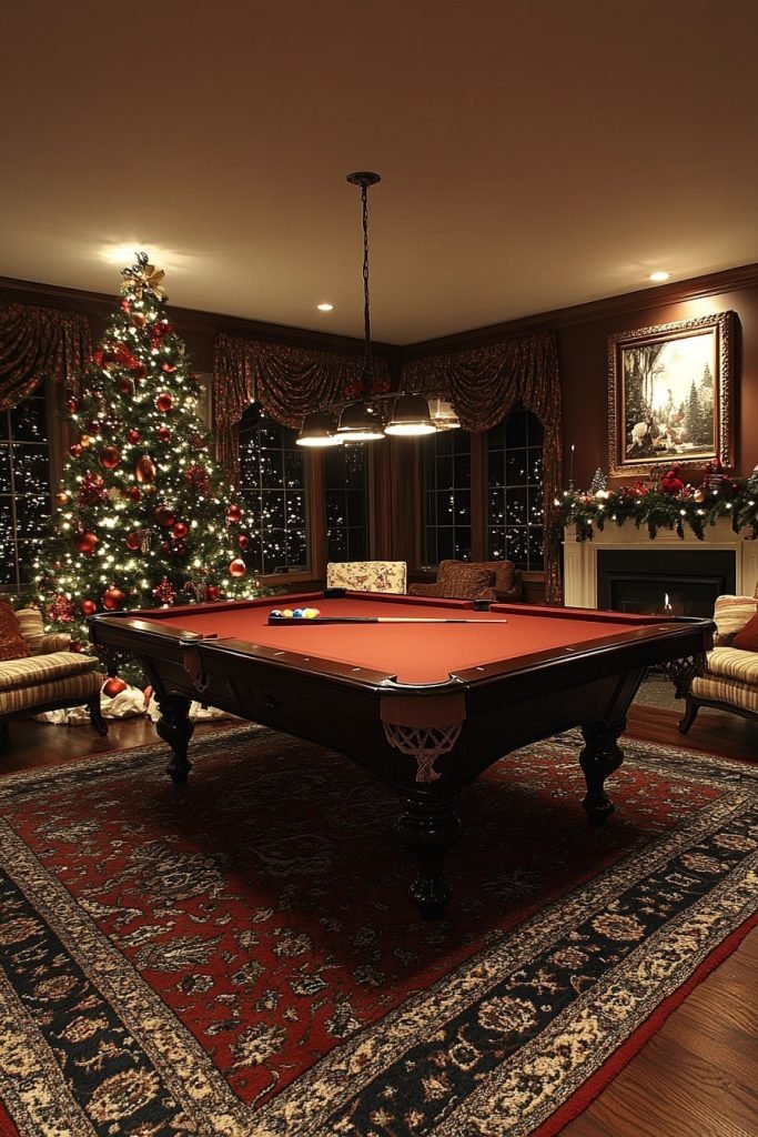 Christmas Themed Game Room