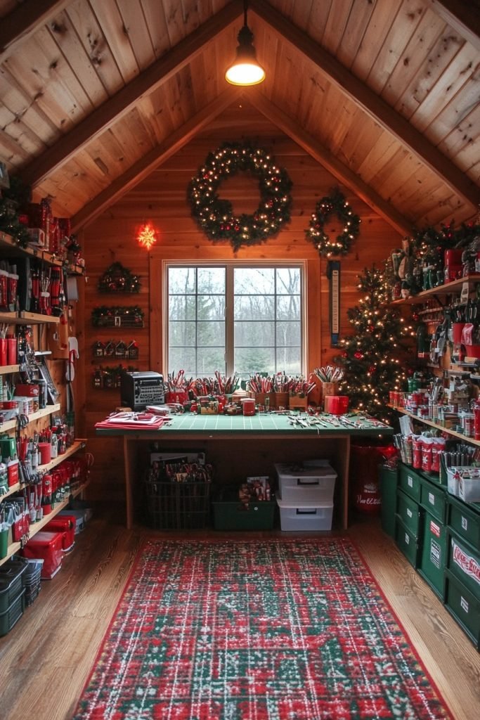 Christmas Workshop Garage