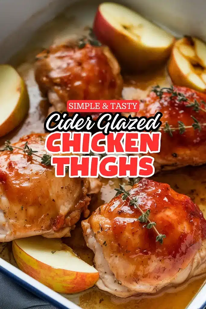 Cider Glazed Chicken Thighs