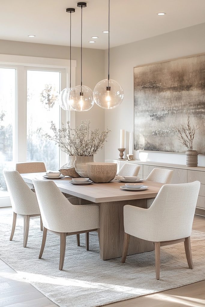 Clean-Line Scandinavian Supper Room