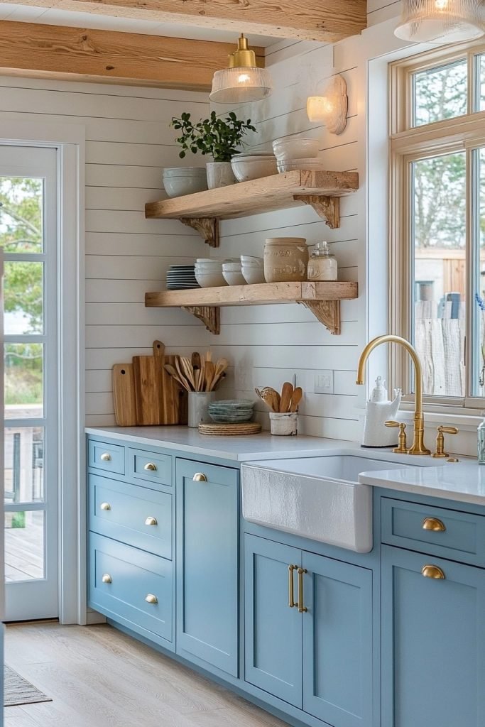 Coastal Calm: Soft Blue Tranquility