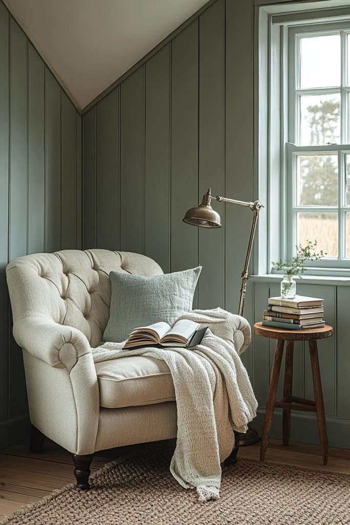 Coastal Zen Reading Corner