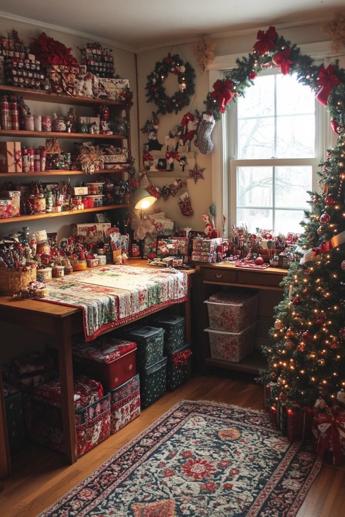 Cozy Up Christmas Craft Room