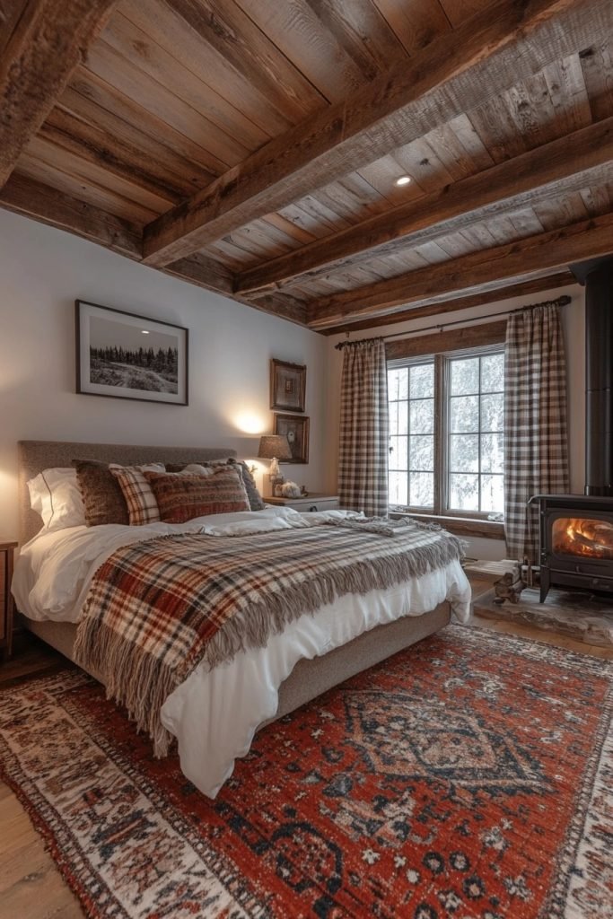 Cozy Winter Farmhouse Bedroom
