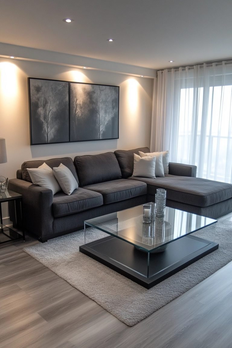 29 Charcoal Couch Living Room Ideas To Add Sophistication To Your Home ...