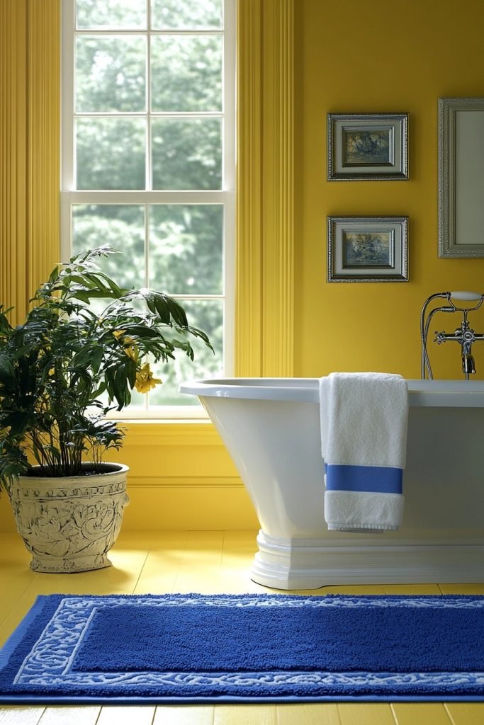 Daffodil Delights with Sapphire Accents