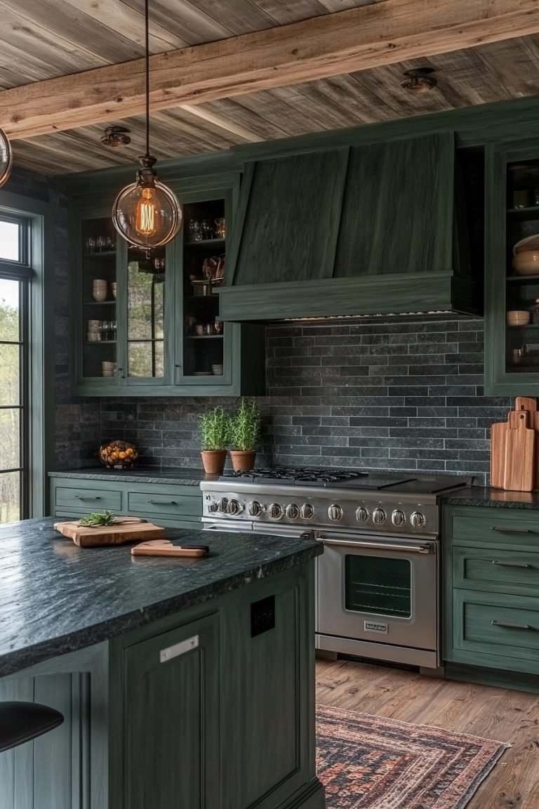 19 Emerald Green Kitchen Cabinets For A Luxe And Vibrant Look ...
