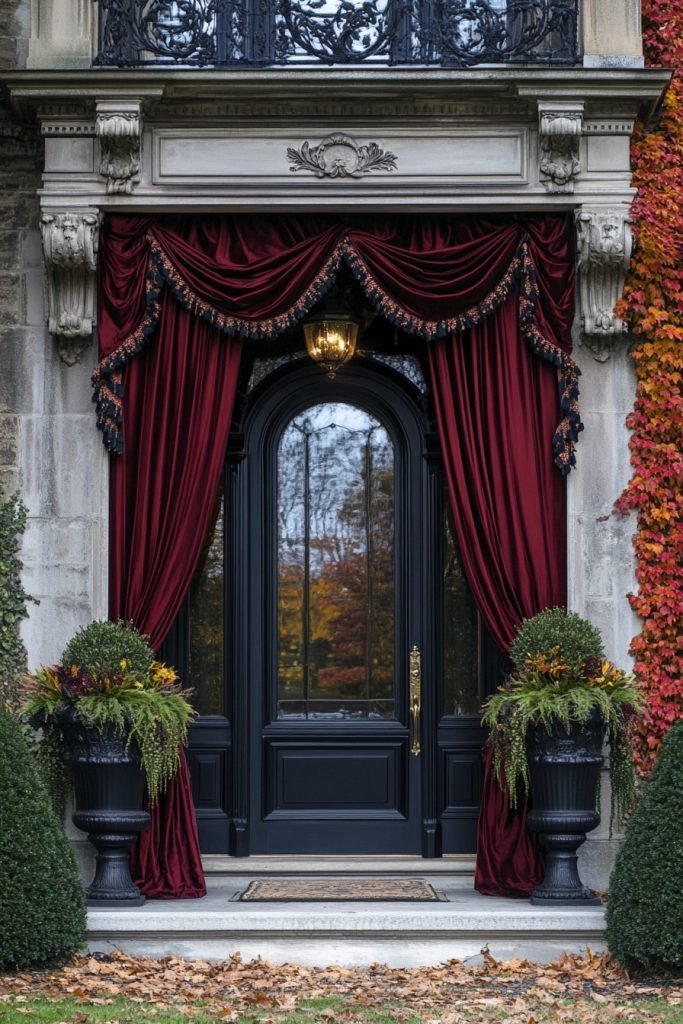 Dramatic Doorway Drapes