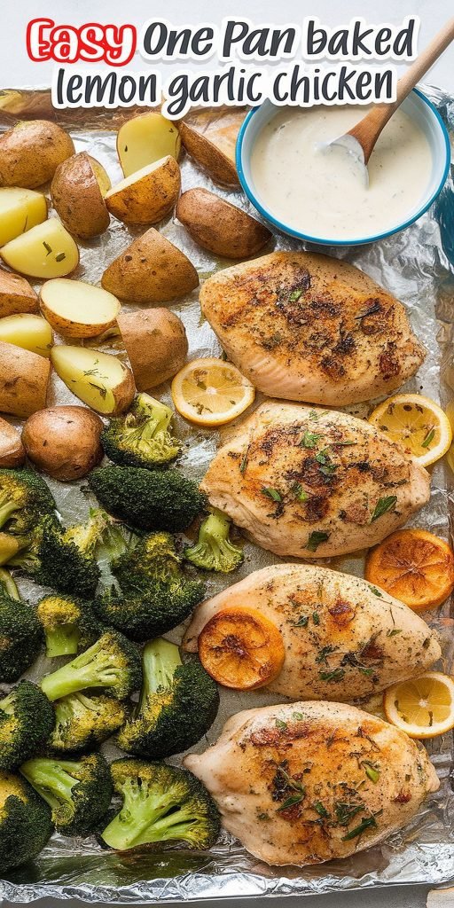 One-Pan Baked Lemon Garlic Chicken