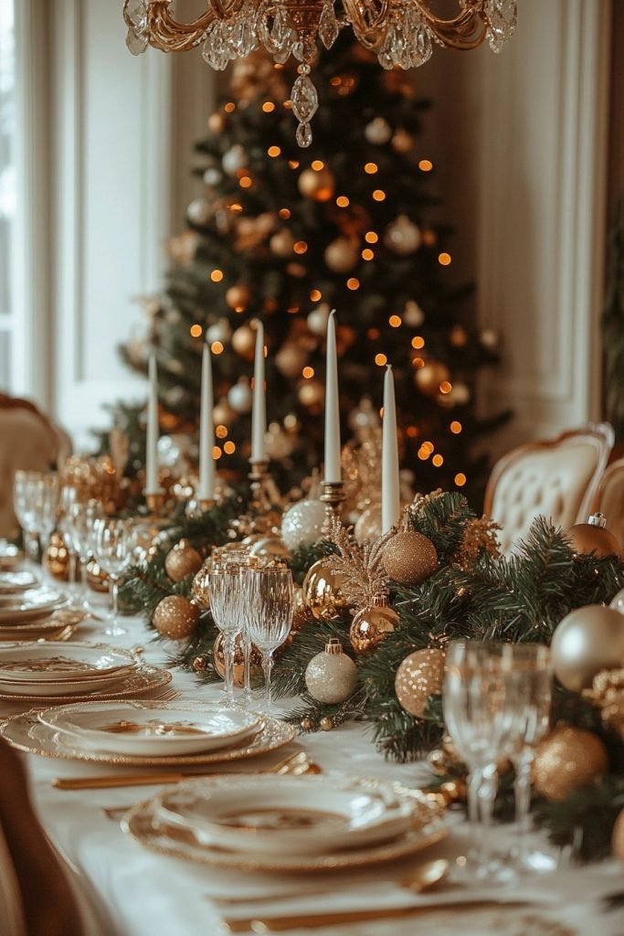 Elegant Holiday Dining Room