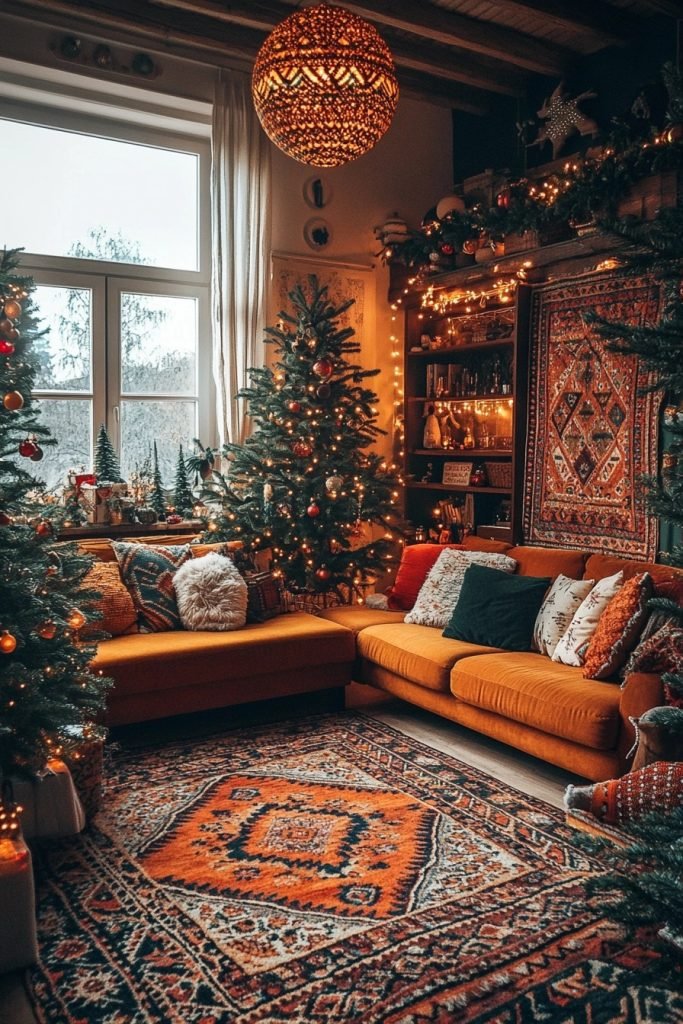 Festive Bohemian Living Area