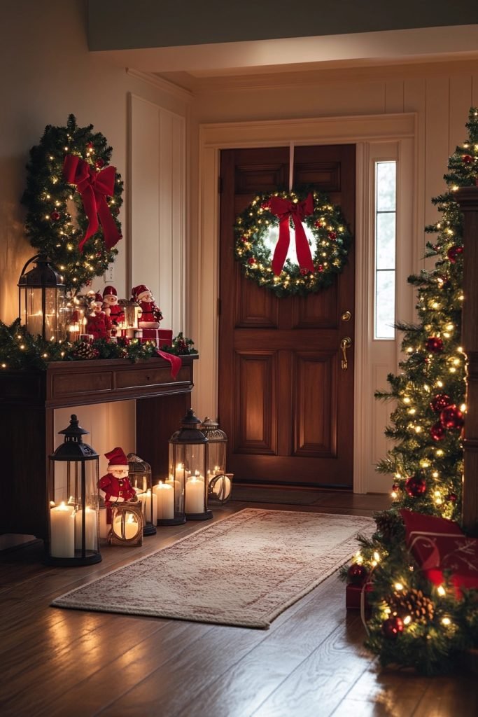 Festive Holiday Entryway