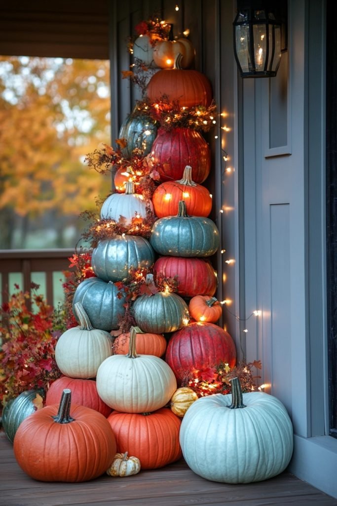 Festive Pumpkin Stacks