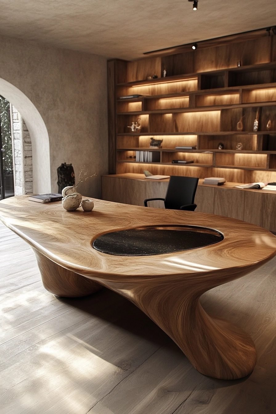 29 Wabi Sabi Office Ideas For A Peaceful And Organized Workspace ...