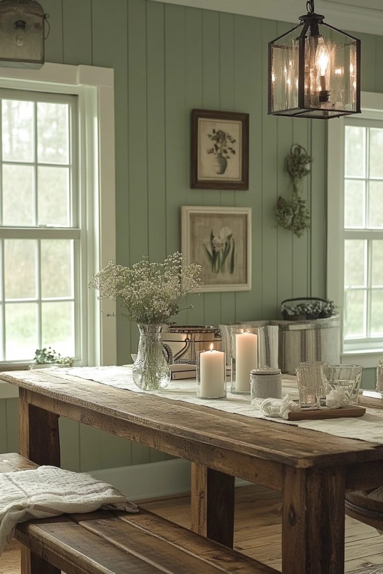 29 Sage Green Dining Room Ideas To Bring A Refreshing Touch To Your ...