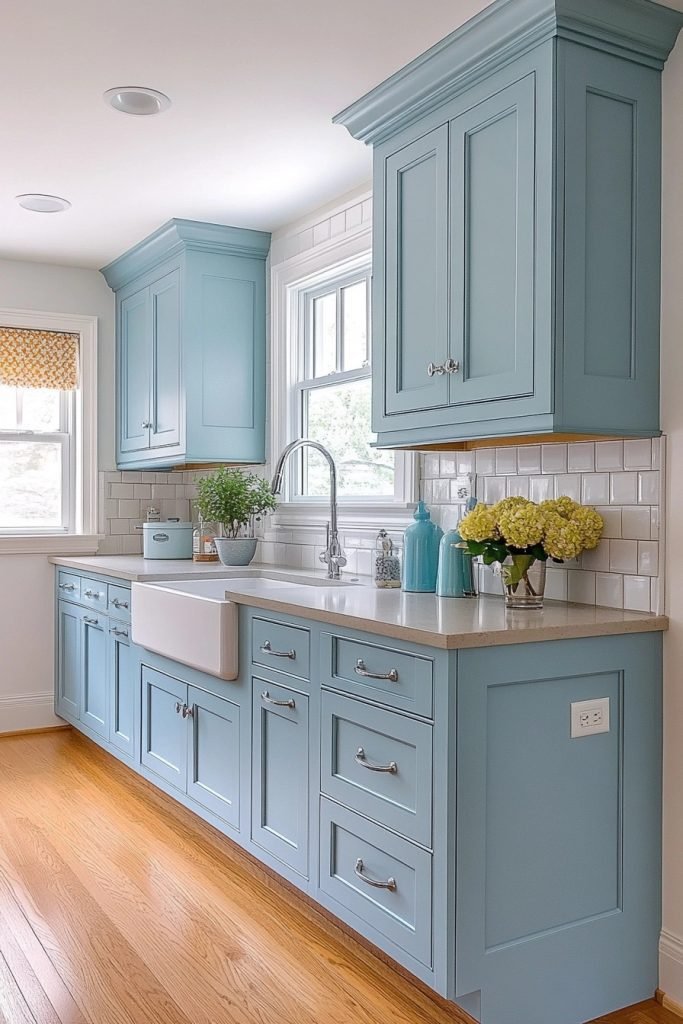 Frosty Blues: Gentle Blue Lightness