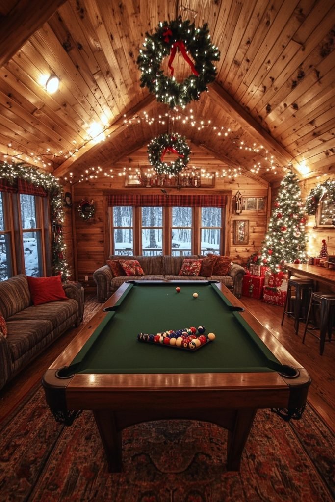 Frosty Christmas Game Room