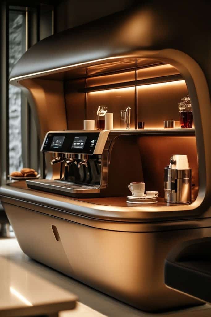 Futuristic Mod Coffee Station