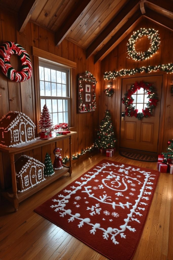 Gingerbread Christmas Foyer