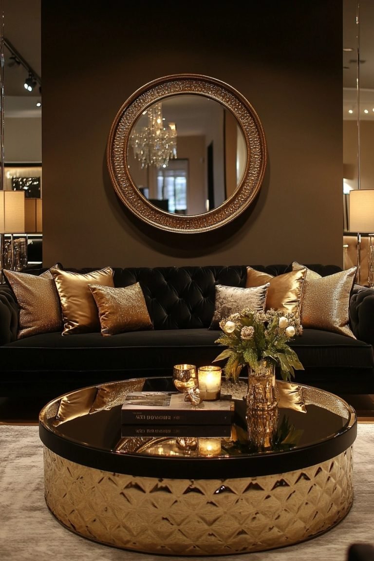 29 Black Couch Living Room Ideas To Make A Statement With Dark ...