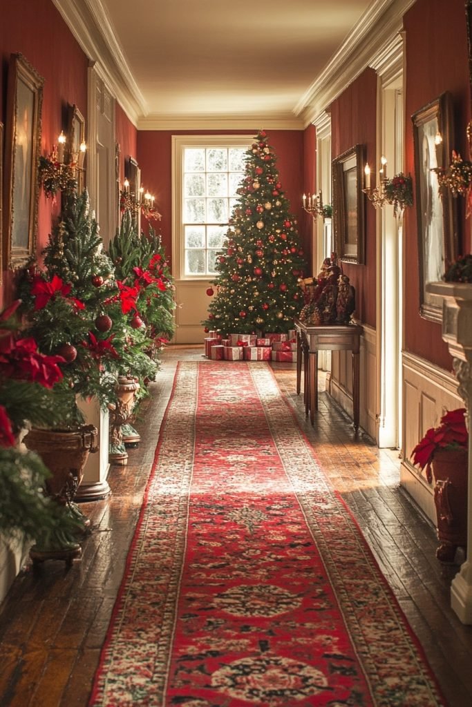 Historic Christmas Hallway