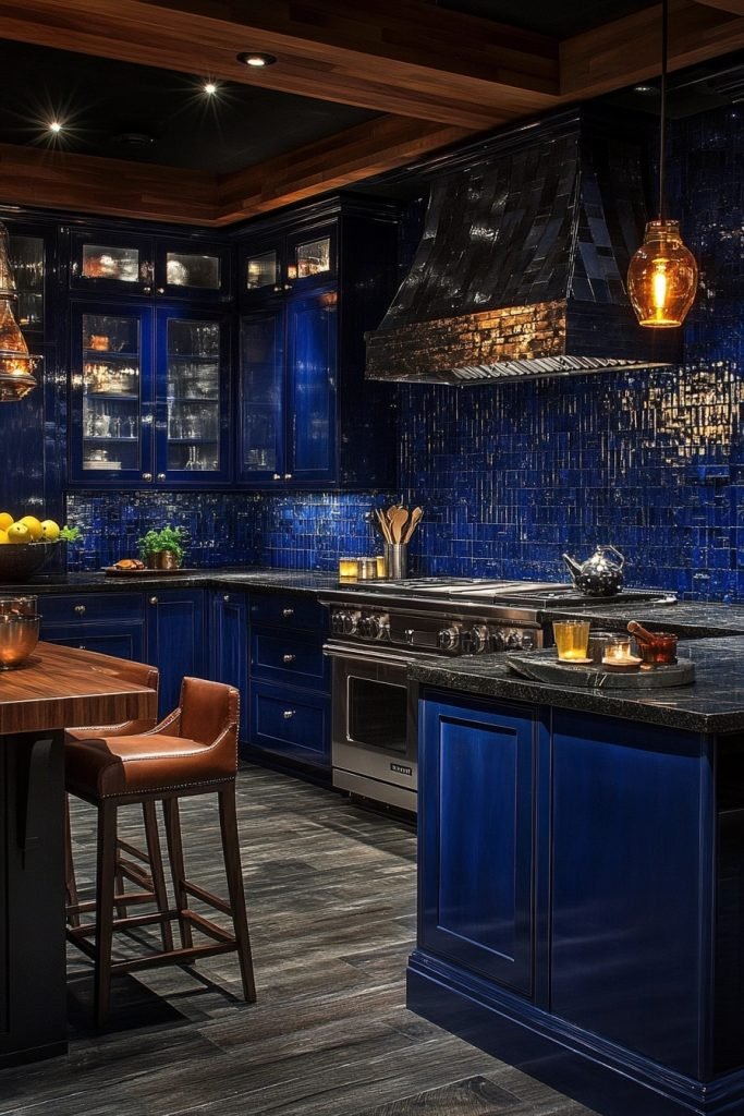Indigo Indulgence: Intense Blue Drama