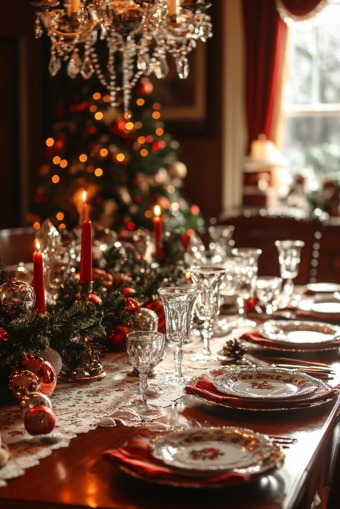 Inviting Christmas Dining Area