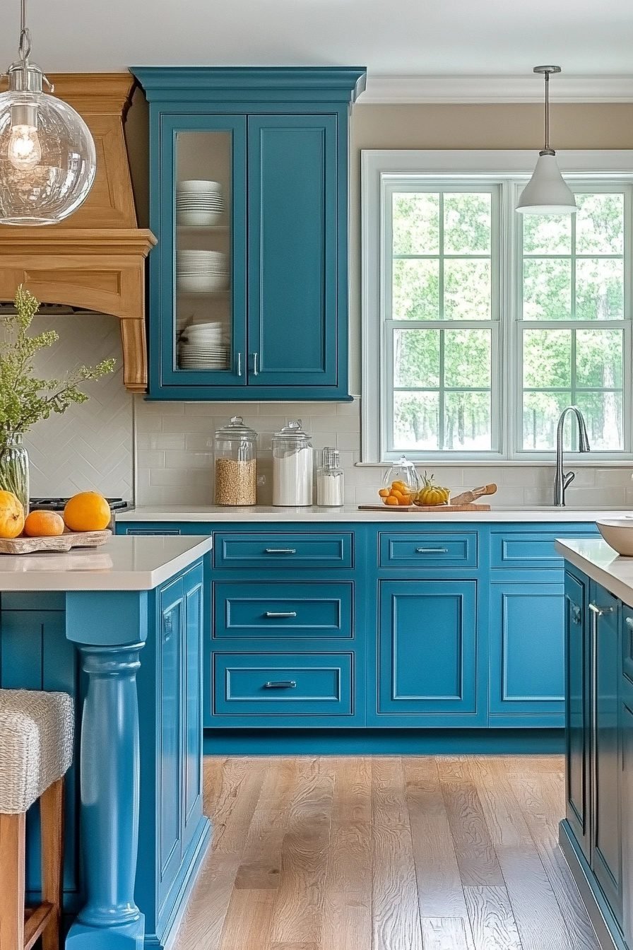 19 Powder Blue Kitchen Cabinets For A Fresh And Airy Kitchen Design ...