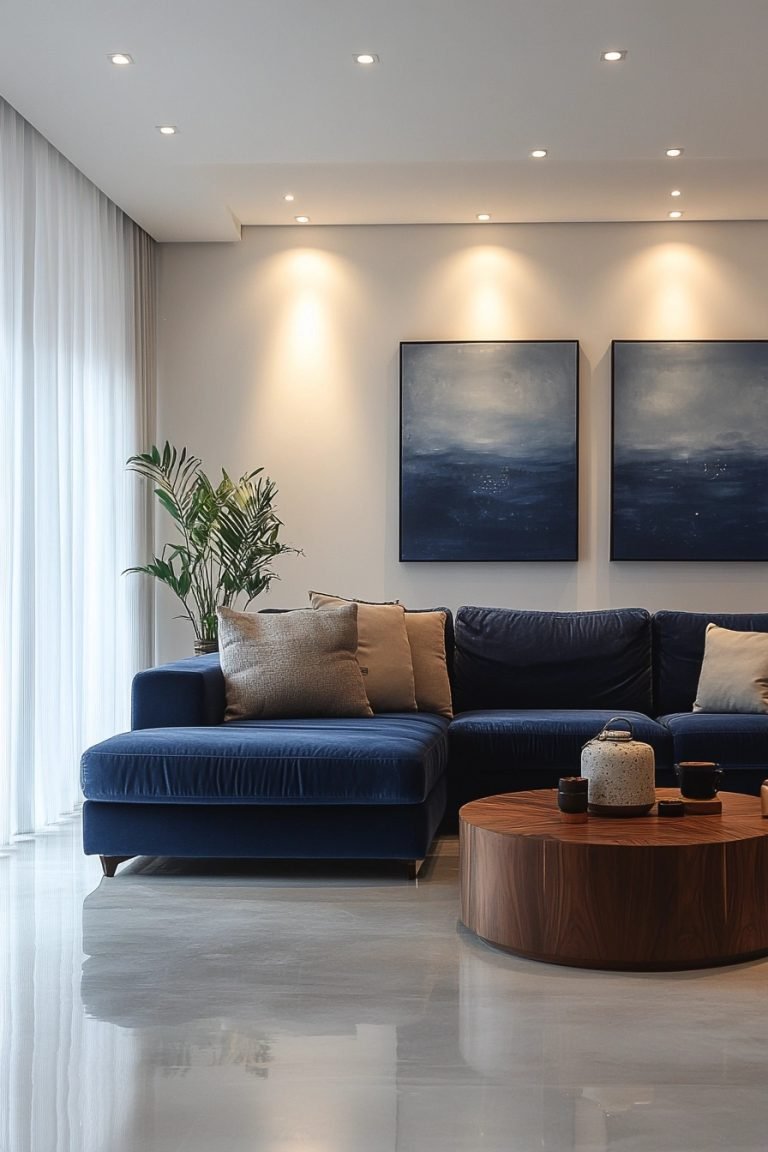 29 Blue Couch Living Room Ideas For A Calm And Sophisticated Vibe ...