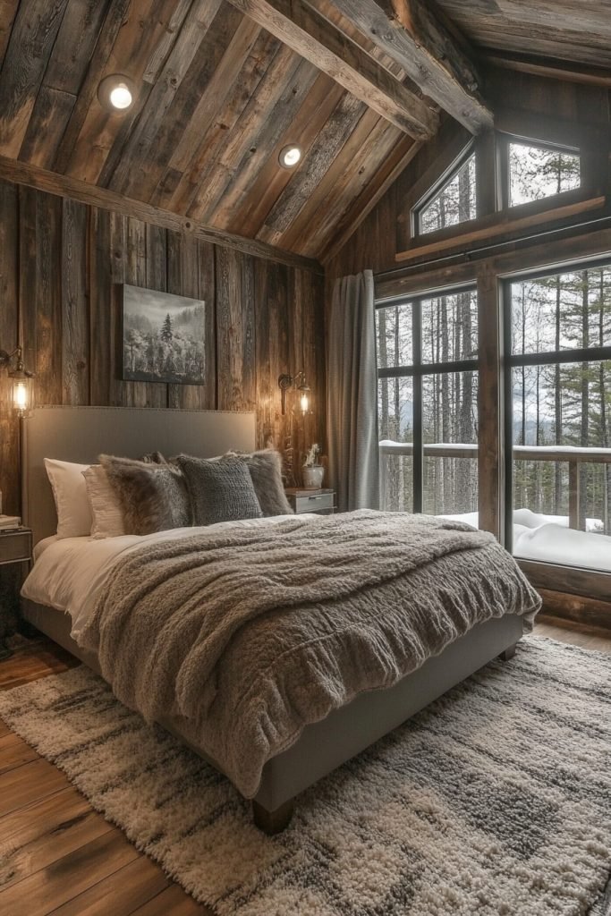 Monochrome Rustic Room