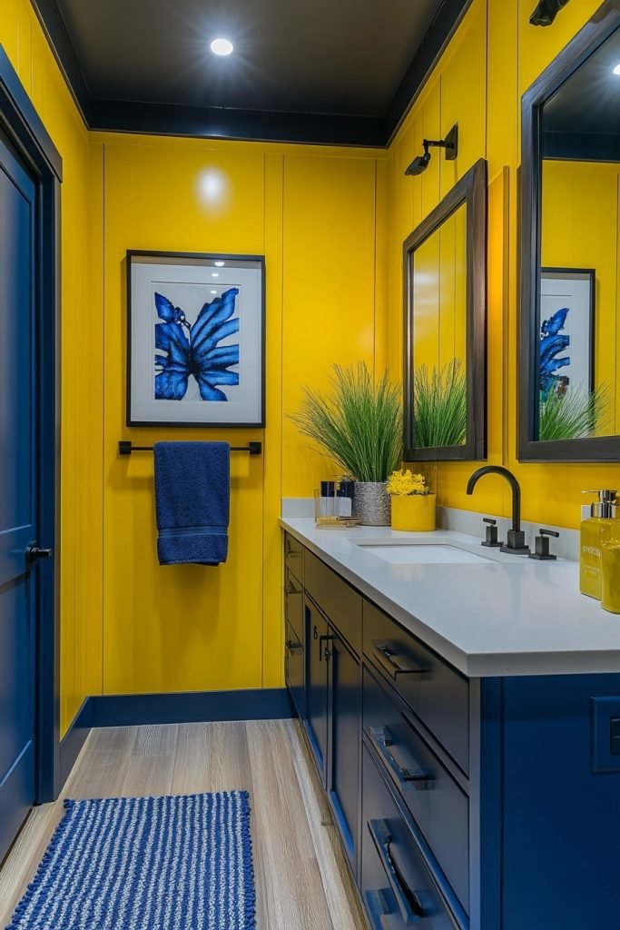 Mustard and Cobalt Modern Mix