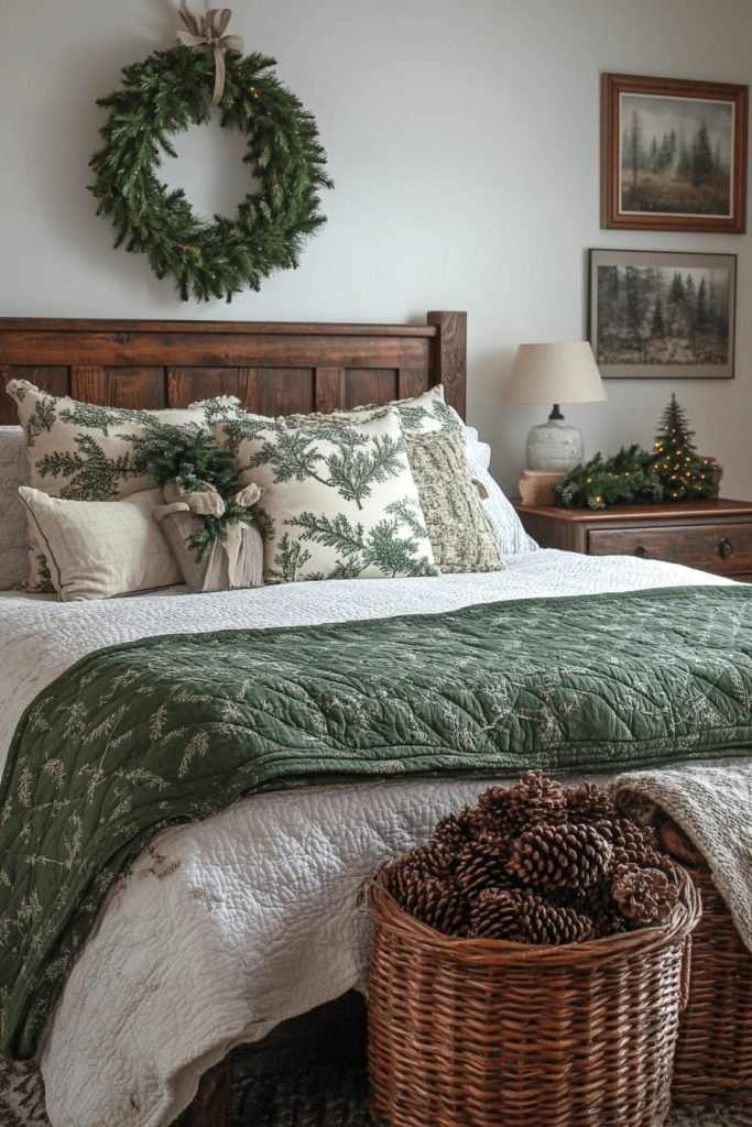 Nature-Inspired Holiday Guest Room