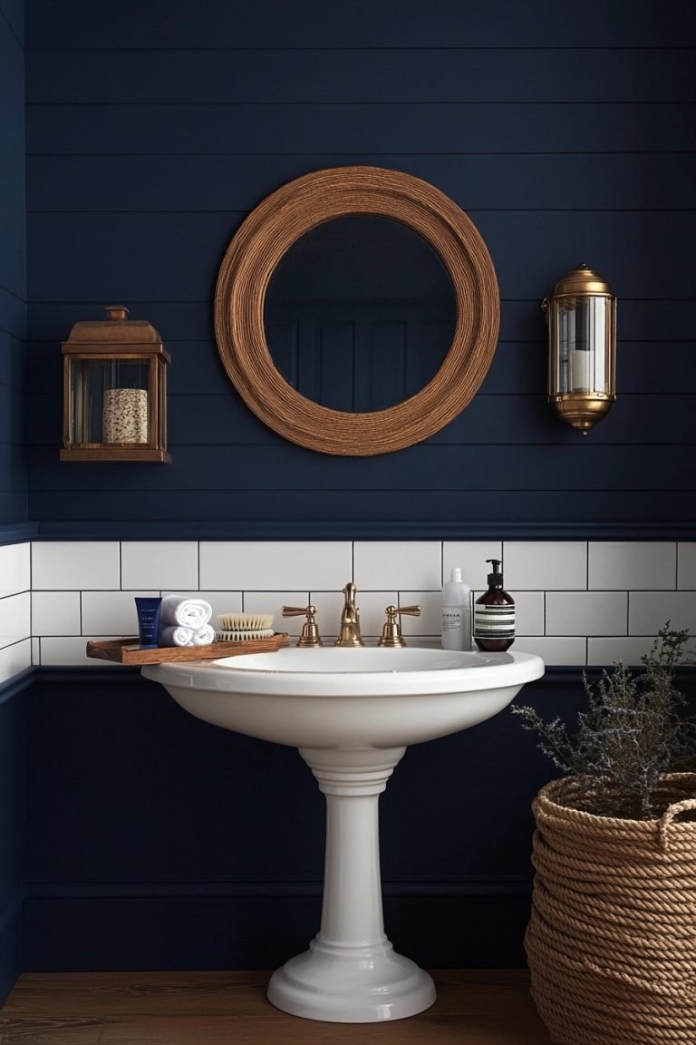 29 Blue Bathroom Decor Ideas For A Fresh And Modern Look - Courtneys World