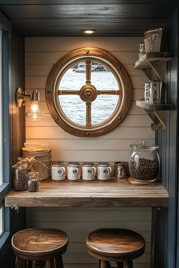 Nautical Theme Coffee Corner