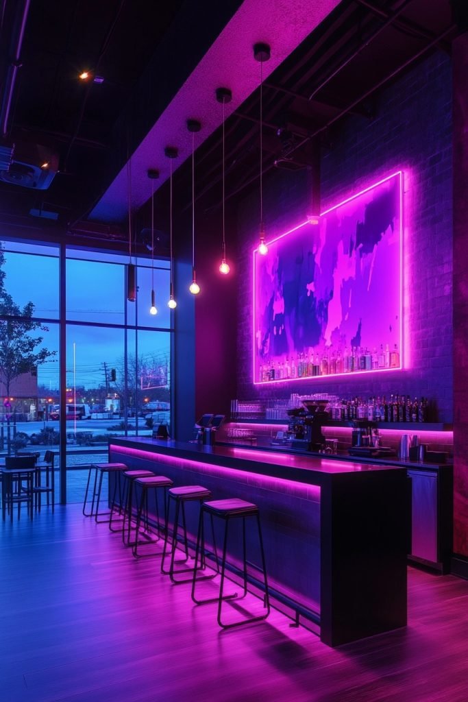 Neon Nights Coffee Spot