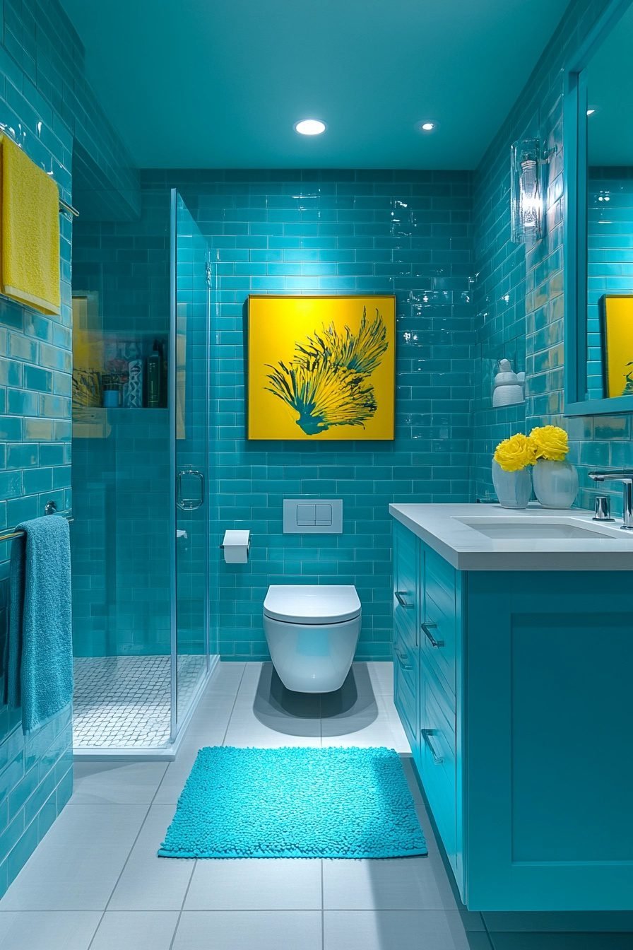 29 Yellow And Blue Bathroom Ideas For A Lively And Elegant Look