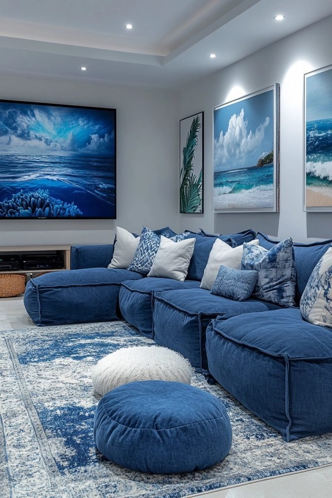 Oceanic Boho Entertainment Space