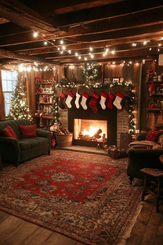 Old-Timey Christmas Basement