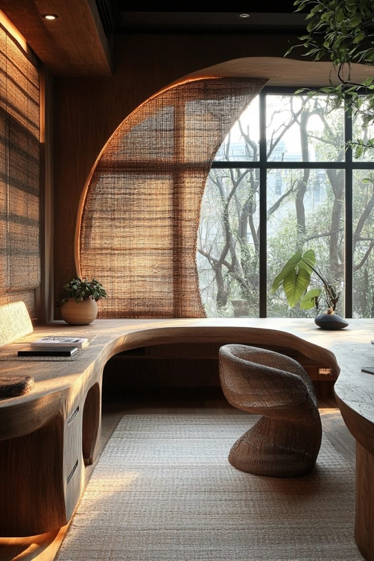 29 Wabi Sabi Office Ideas For A Peaceful And Organized Workspace ...