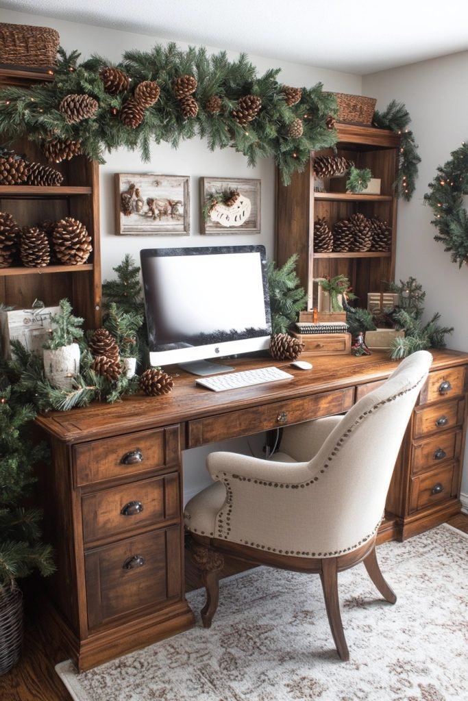 Pinecone Paradise Home Office