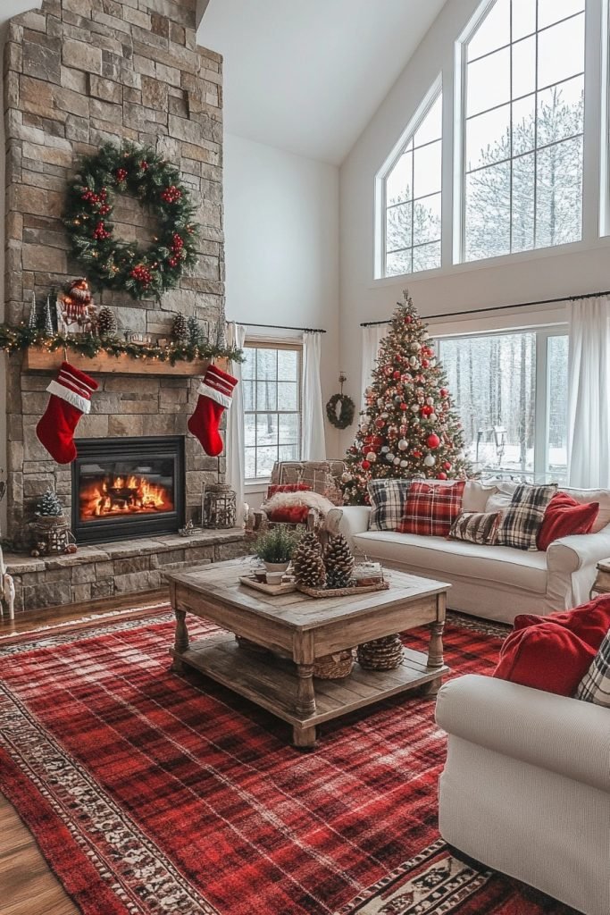 Plaid and Pine Family Room