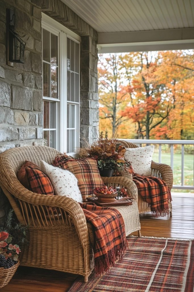 Plush Outdoor Fall Textiles