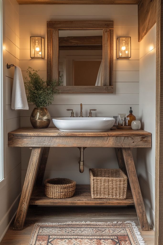 Rustic Charm Washroom