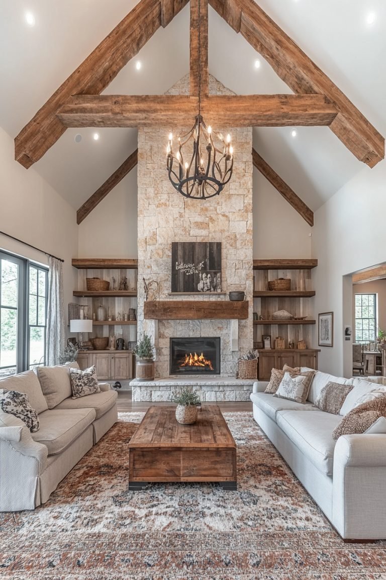 29 Barndominium Living Room Ideas To Blend Modern And Farmhouse Styles ...