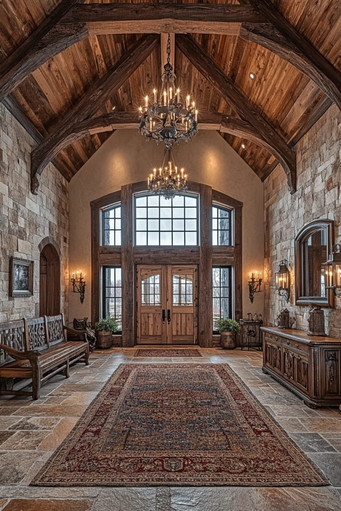 Rustic Elegance Foyer