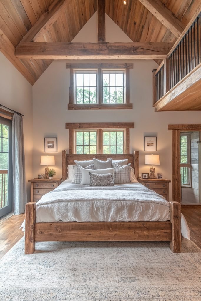 Rustic Loft Bedroom